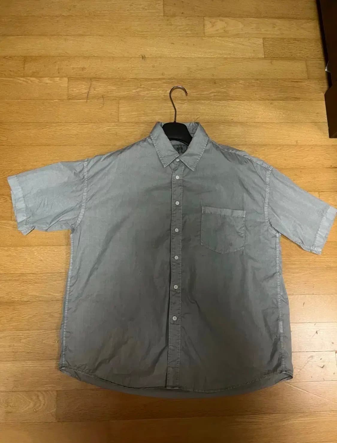 [0] 어나더오피스 휴즈 가먼트 셔츠 더스트 그레이 상품이미지1