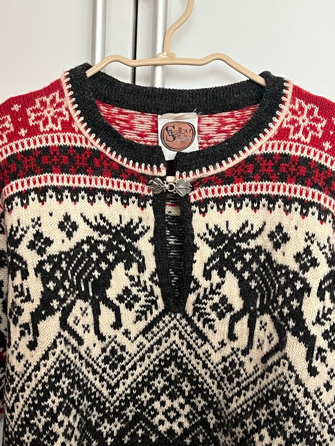 vintage nordic knit (착용컷) 상품이미지3