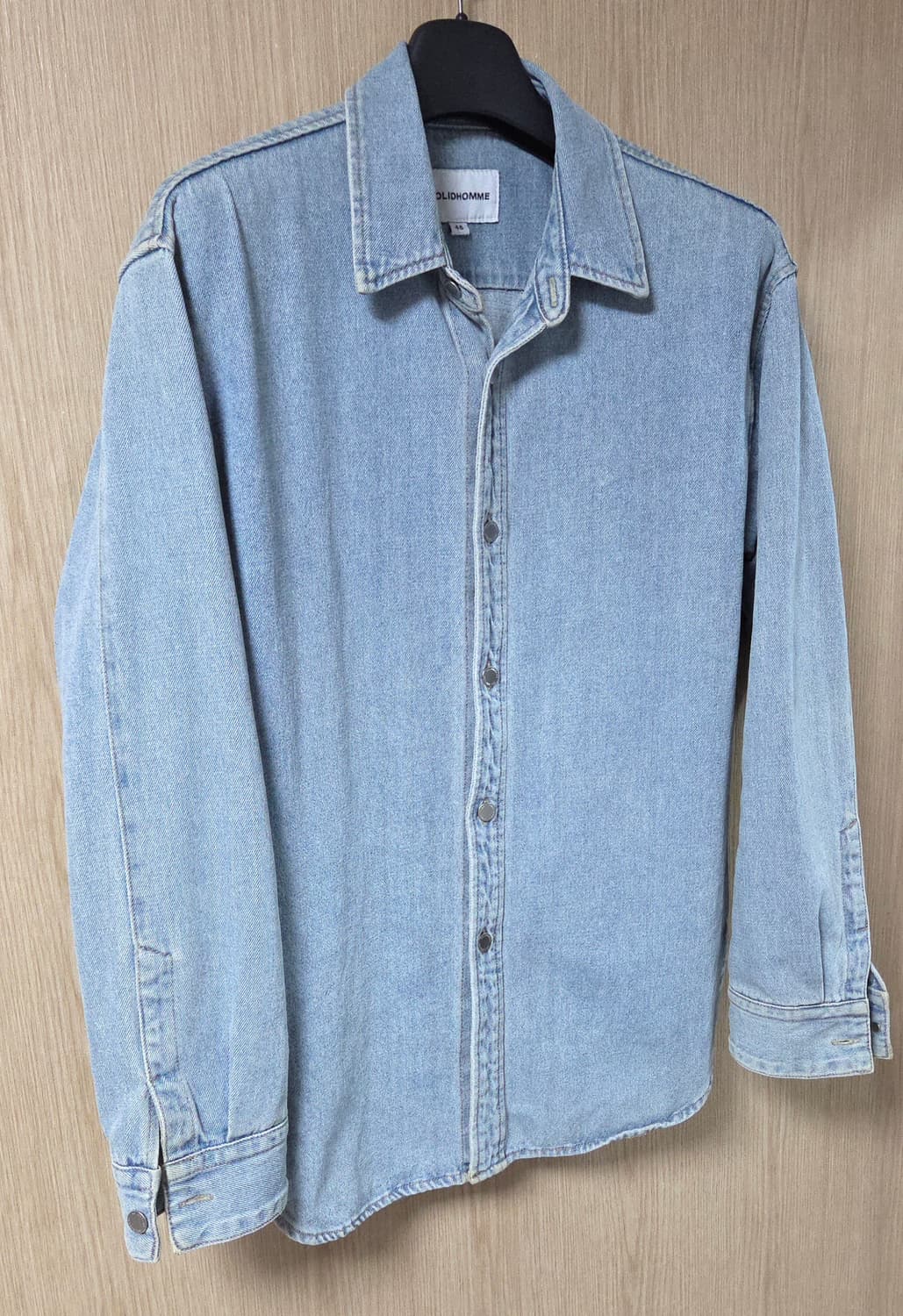 (착샷) 솔리드옴므 데님 셔츠 자켓  상품이미지2