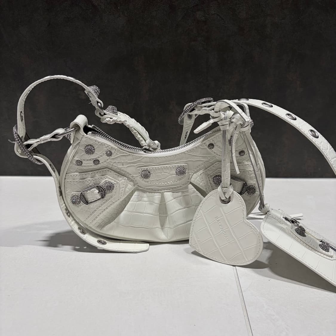 발렌시아가 화이트크리스탈 르카골백 상품이미지1