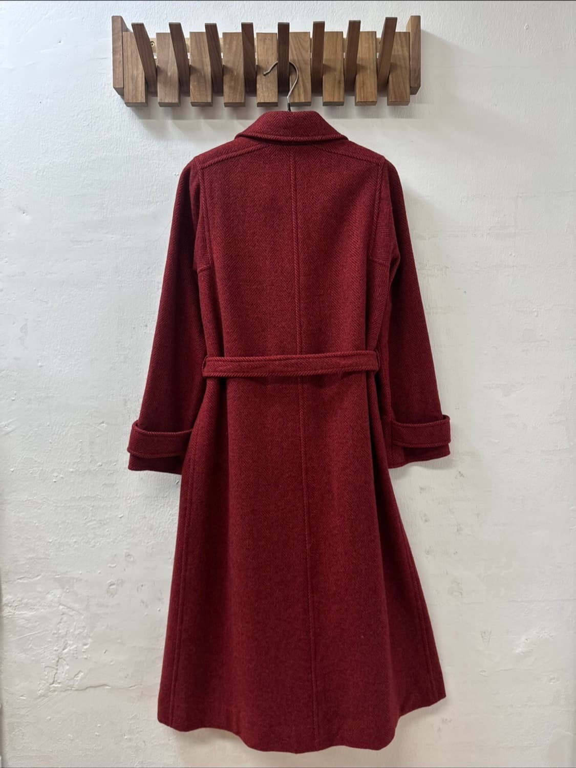 Ungaro Parallèle Paris 웅가로 버튼 벨티드 울 롱 코트 상품이미지6