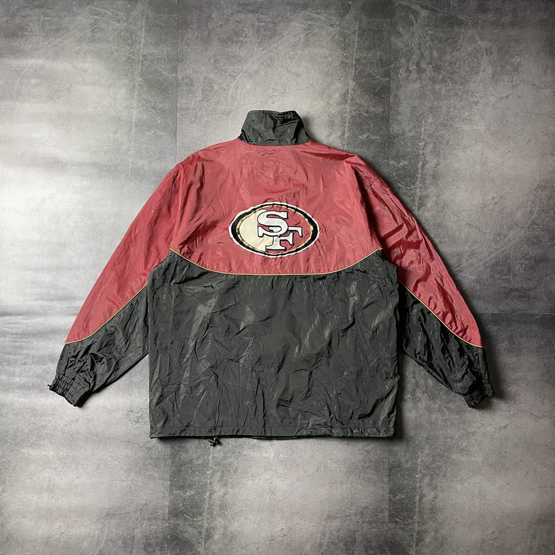 NFL 빈티지 레드&블랙 윈드브레이커 A00386 상품이미지5