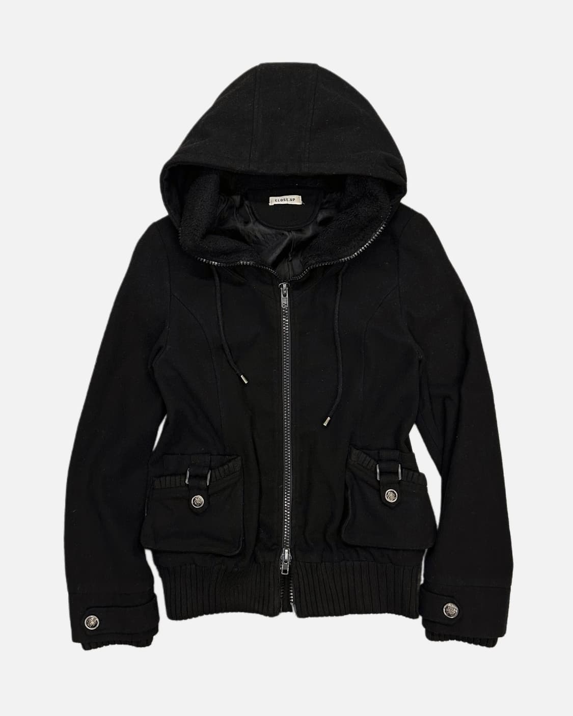 strap pocket hood zip-up jacket 상품이미지1