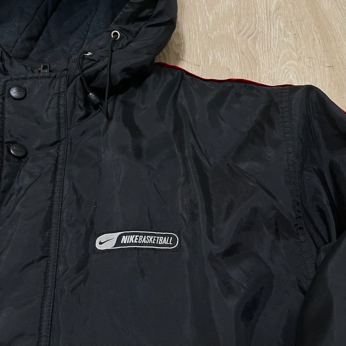 나이키 배스킷볼 사이드라인 후드 벤치 롱패딩 돕바 [블랙] XL/105 상품이미지4