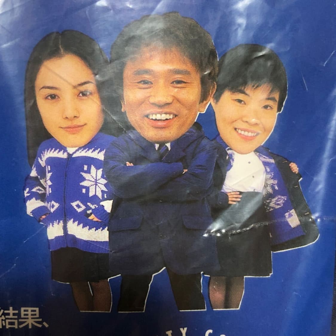 일본 GEORGIA 블루 눈꽃 패턴 코위찬 자켓 새상품 상품이미지10