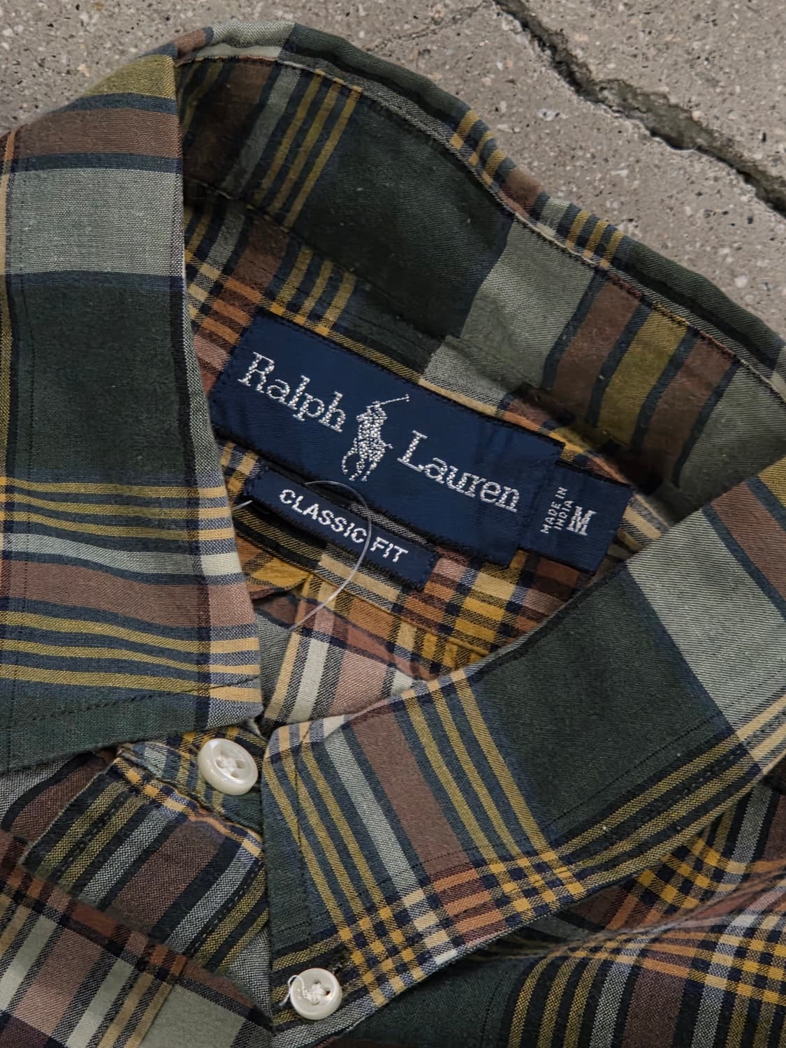 Polo 폴로 그린체크 반팔셔츠 상품이미지3