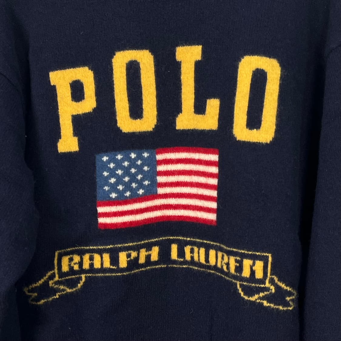 폴로 랄프로렌 성조기 니트 m  상품이미지2