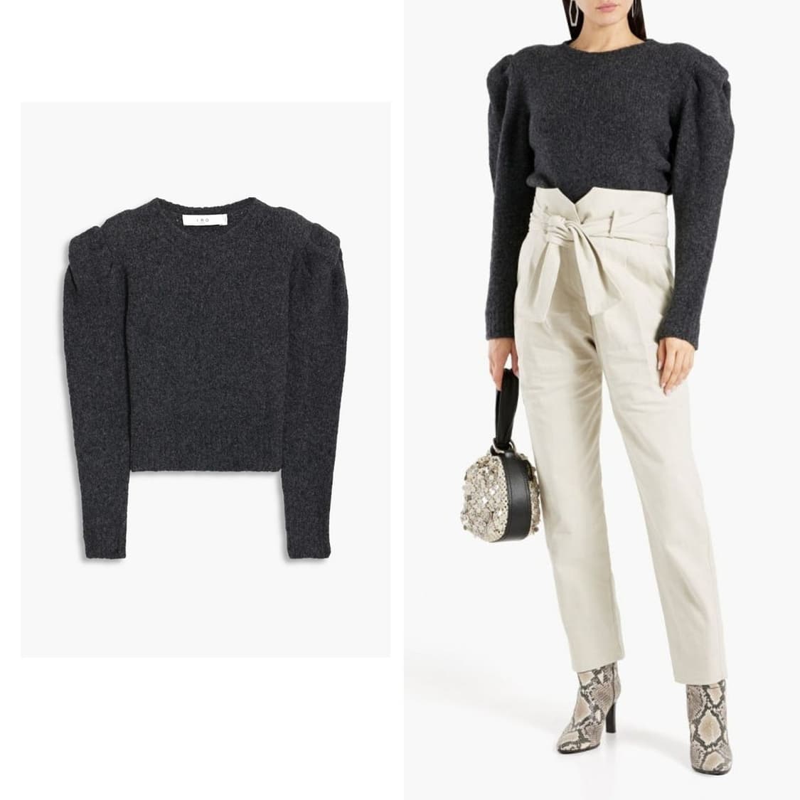 이로 IRO 퍼프 슬리브 니트 탑 상품이미지2