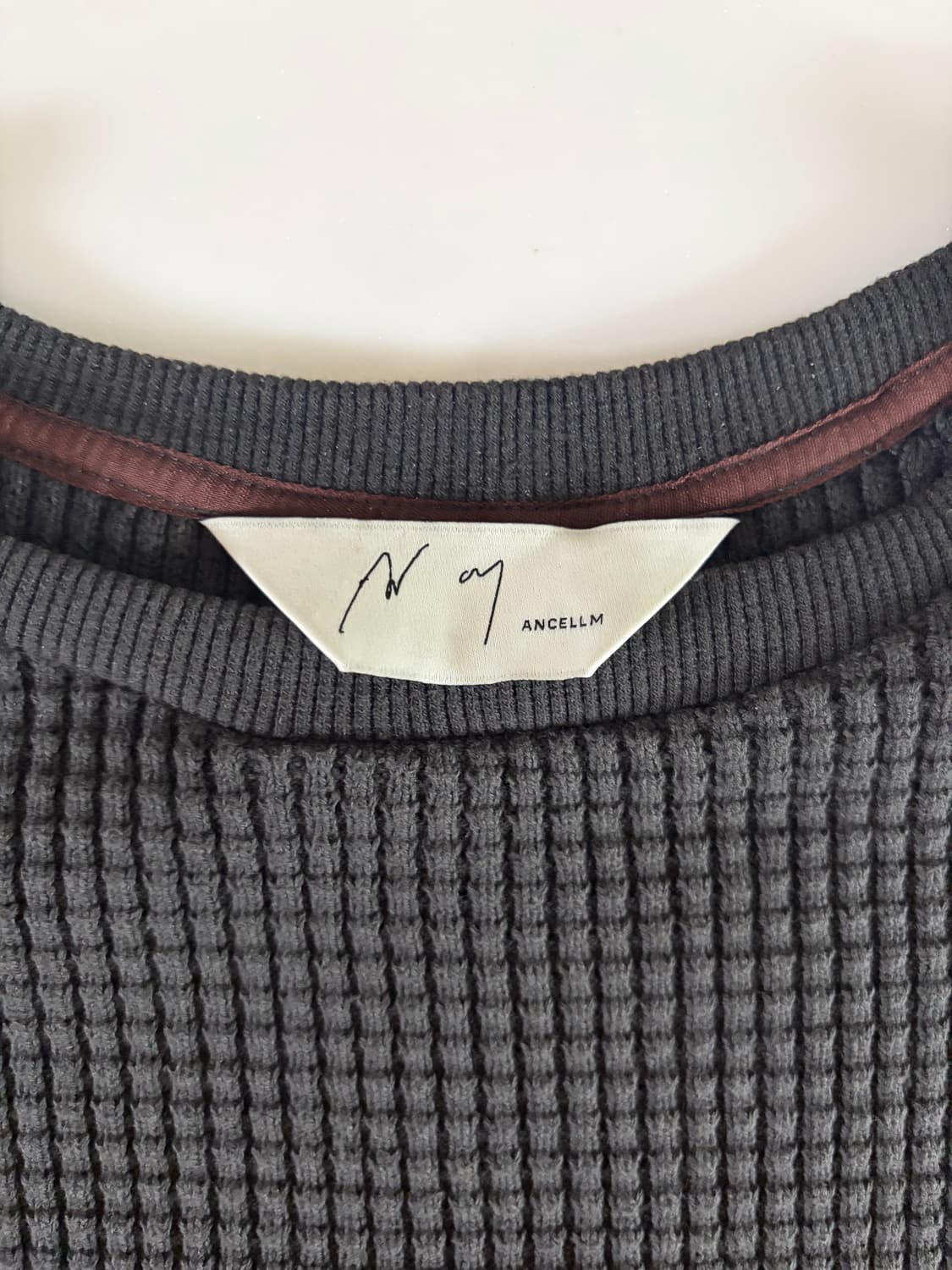 ANCELLM 안셀름 헤비 와플 오버 롱슬리브 상품이미지1