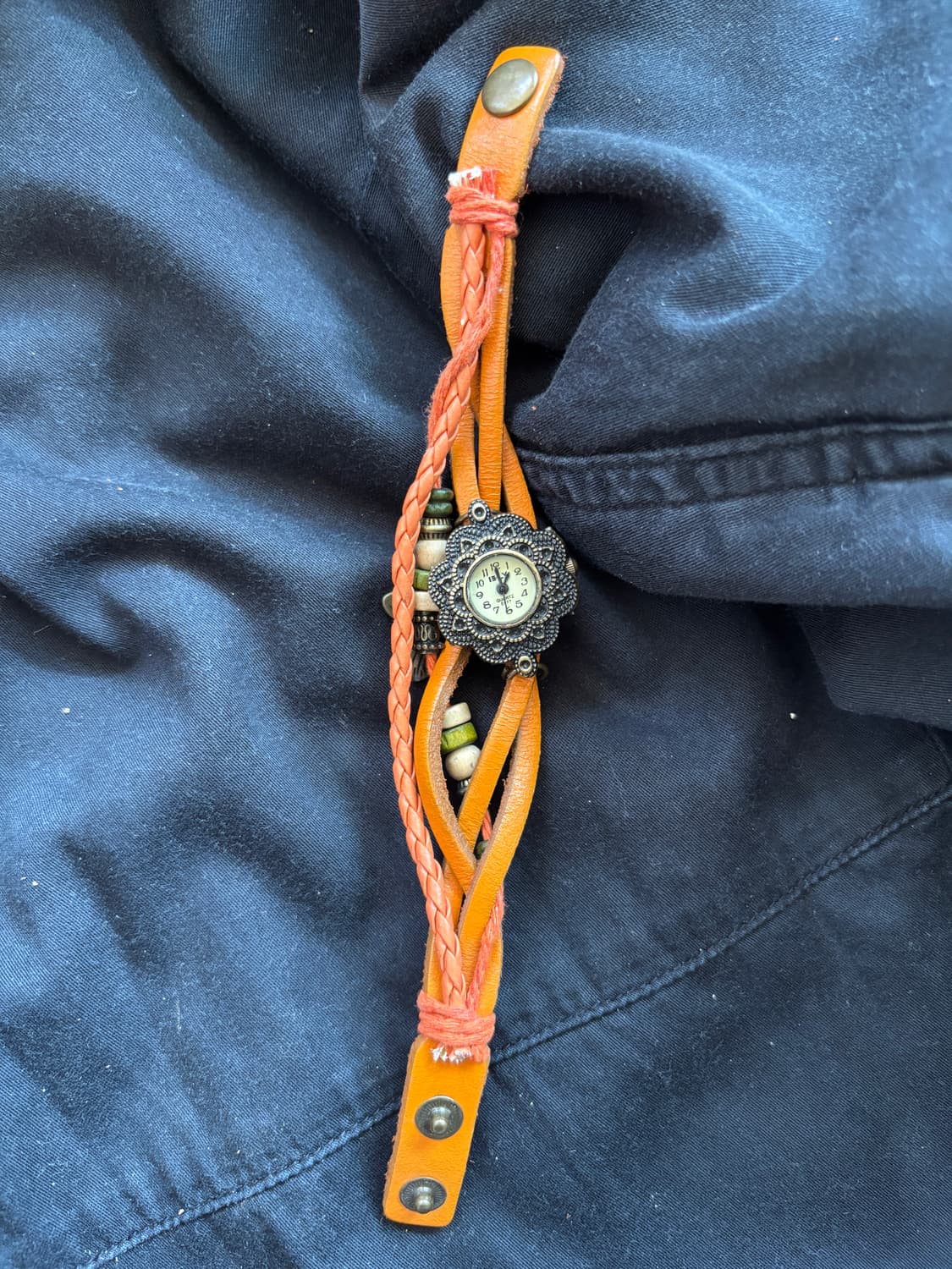 vintage leather string watch bracelet 상품이미지5