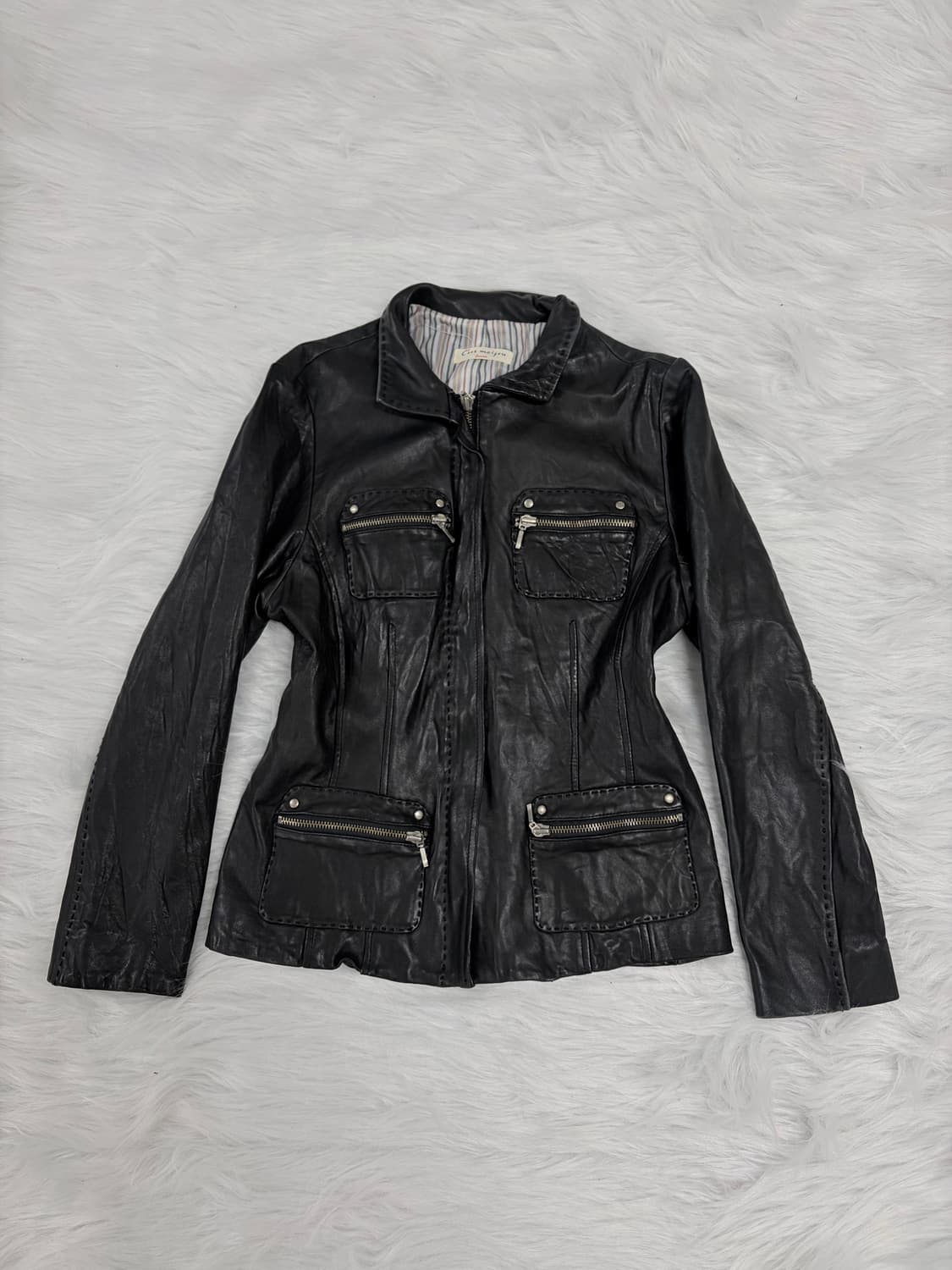 락스타 00s 멀티포켓 양가죽 자켓 상품이미지2