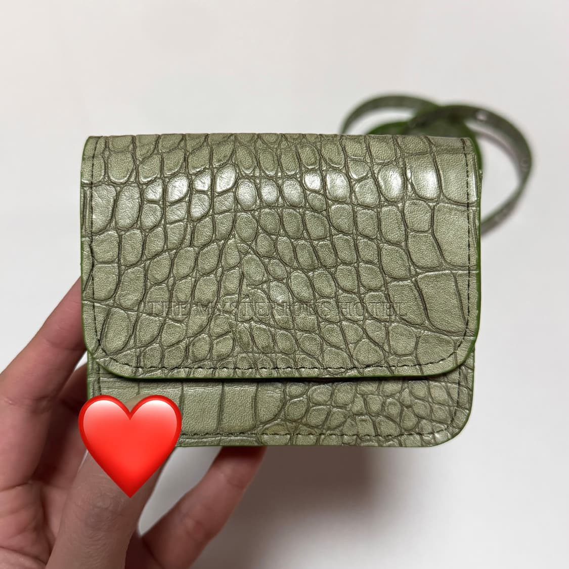 더미스테리어스호텔 미호 마이크로 벨트 백 그린 상품이미지5