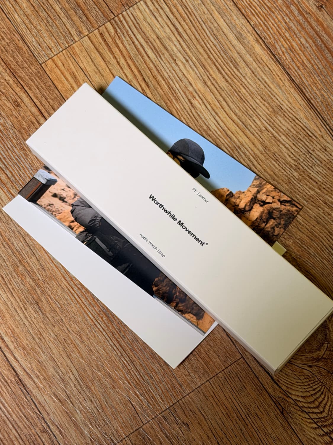 월스와일무브먼트 애플워치 가죽 스트랩 40-42mm 블랙 & 블랙 새상품 상품이미지2