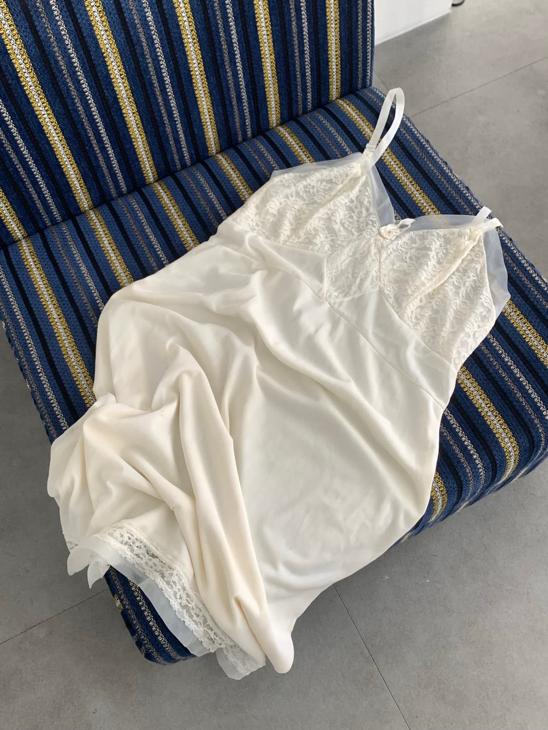 ivory double slip dress 상품이미지5