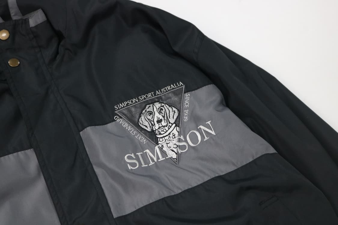 SIMPSON 심슨 스포츠 오스트레일리아 빈티지 하운드 자수 블루종 L 상품이미지5