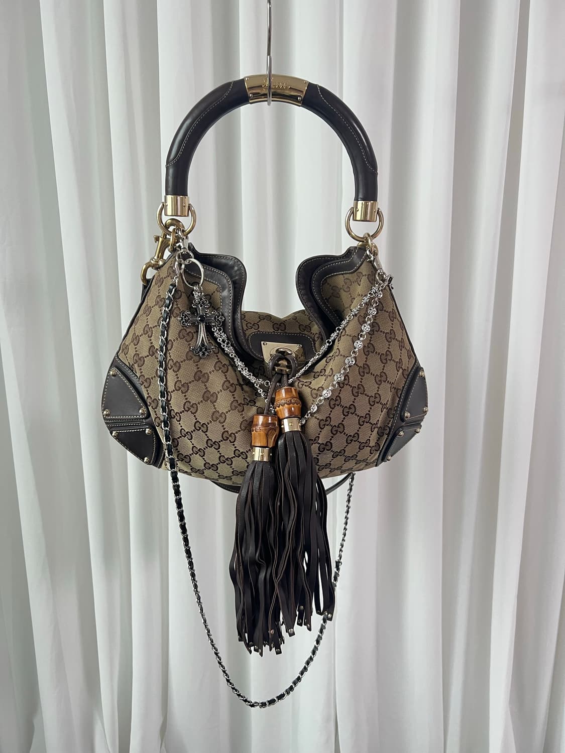 구찌 인디 뱀부 숄더백 상품이미지2