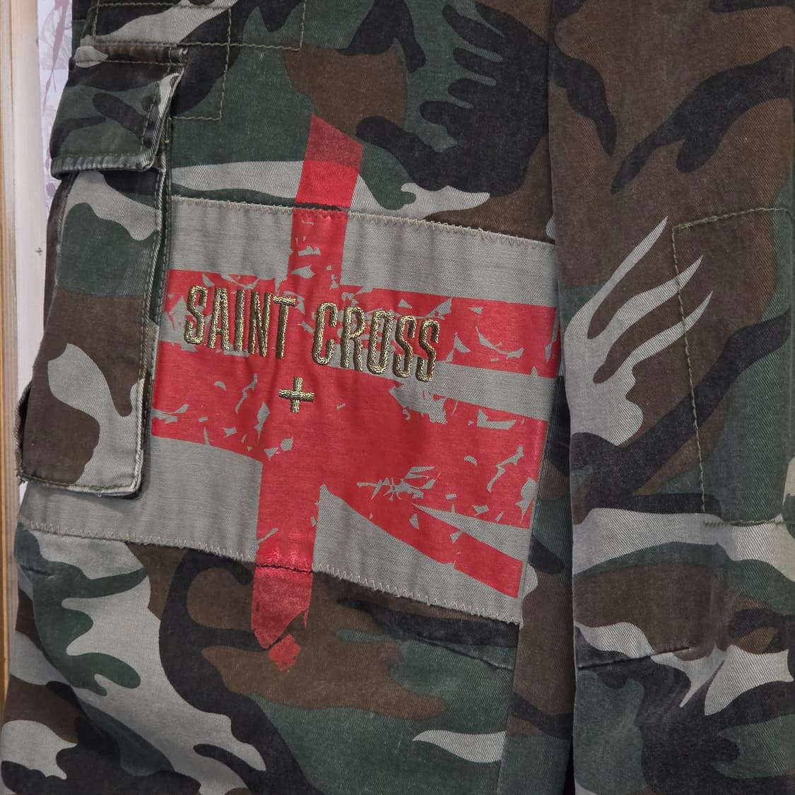 빈티지 카모 밀리터리 와이드 카고 팬츠 상품이미지4