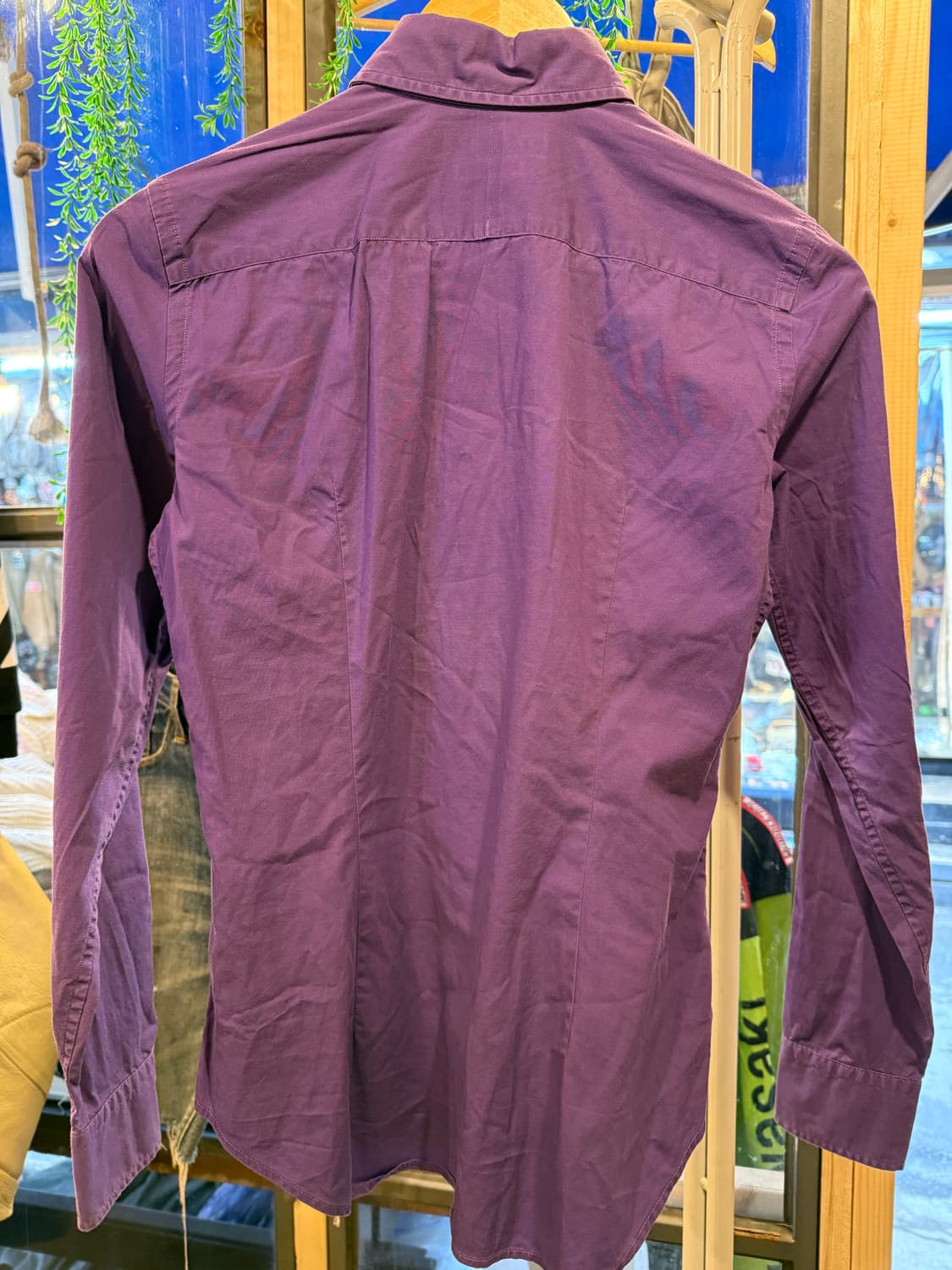 폴로 랄프로렌 퍼플포니 퍼플 슬림핏 셔츠 상품이미지4