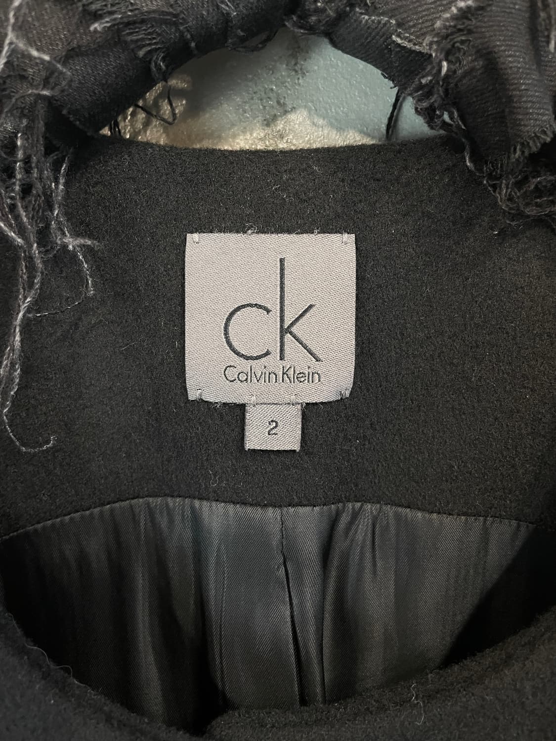 캘빈 클라인 레더 트리밍 울 베스트 상품이미지7