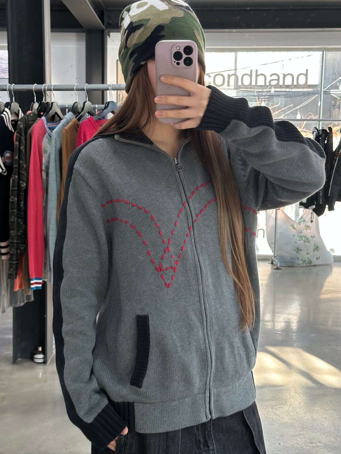 리바이스 이큐에잇 스티치 트랙니트집업 상품이미지1