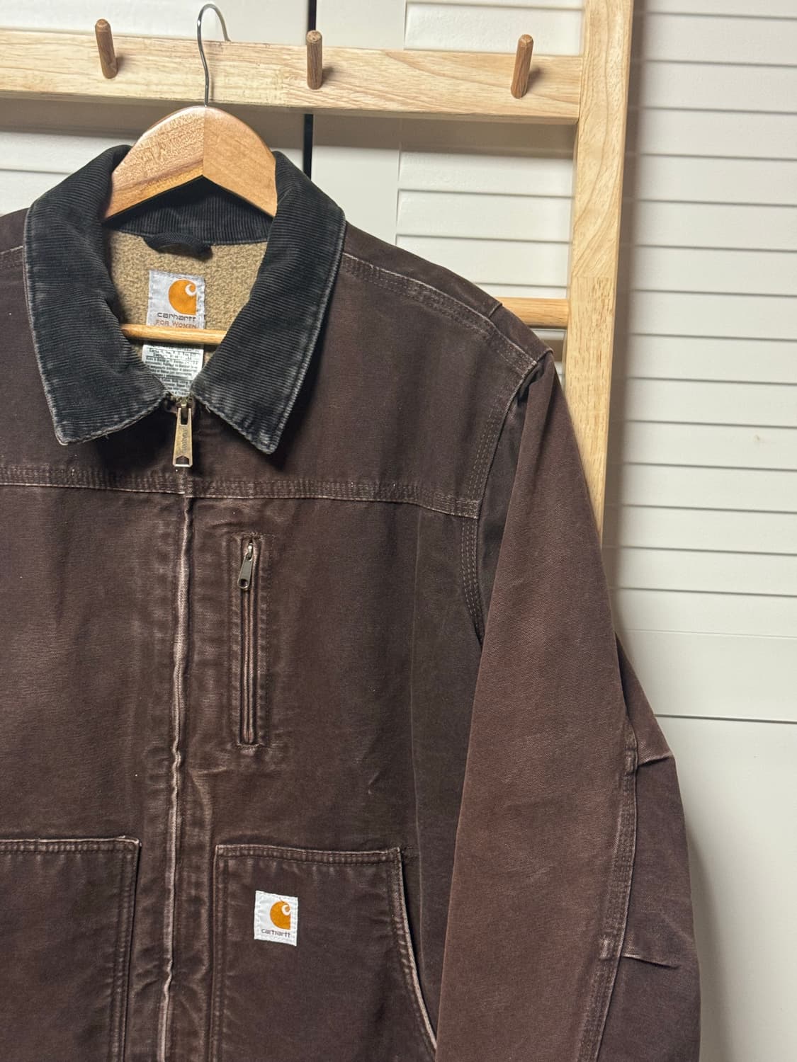 칼하트 c061 디트로이트 브라운 워크 자켓 상품이미지3