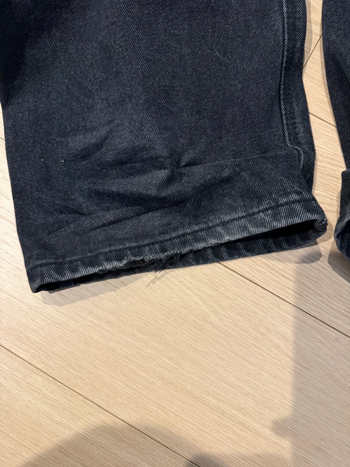 [L] 플라스틱프로덕트 페인터 데님 블랙 상품이미지4