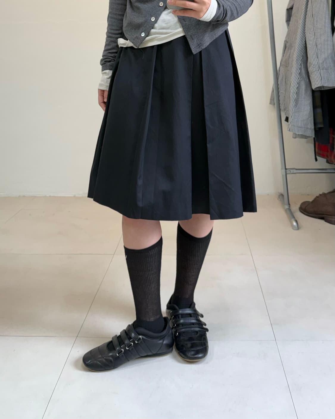 빈티지 미디 스커트 상품이미지3