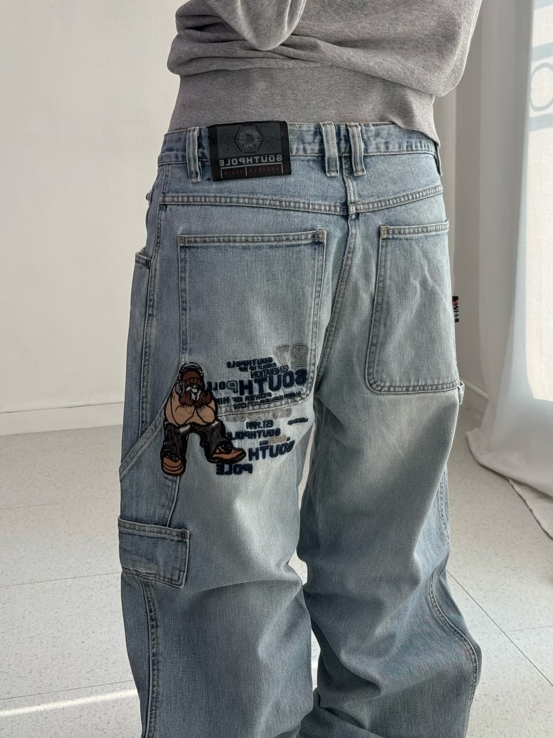 사우스폴 자수 연청 카펜터 상품이미지5