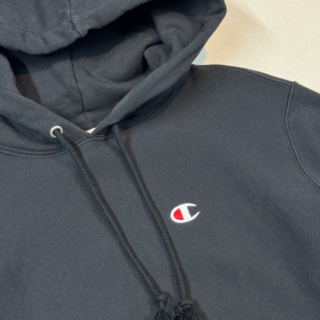 M) 챔피온 리버스위브 후드티 블랙 상품이미지4