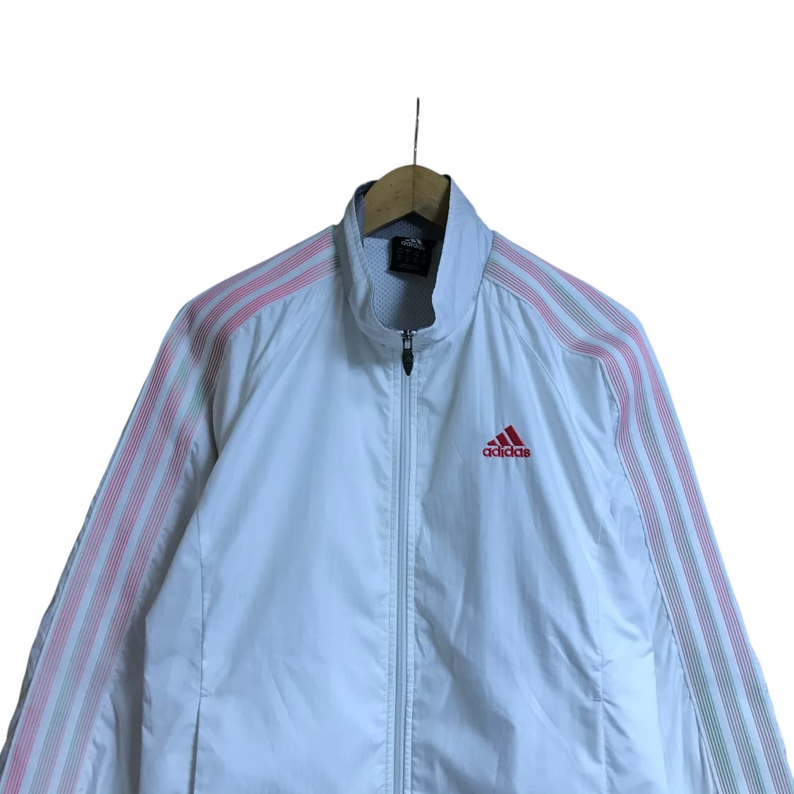 아디다스 흰색 유니크 사이드라인 바람막이 상품이미지1