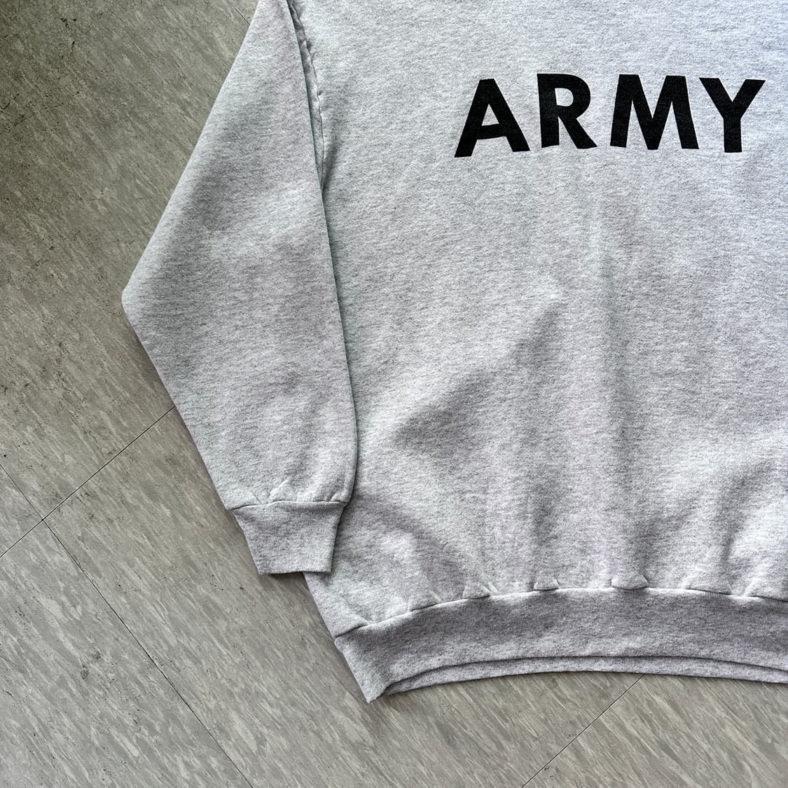 00s 오리지널 미군 ARMY 스웻셔츠 그레이 L 상품이미지5
