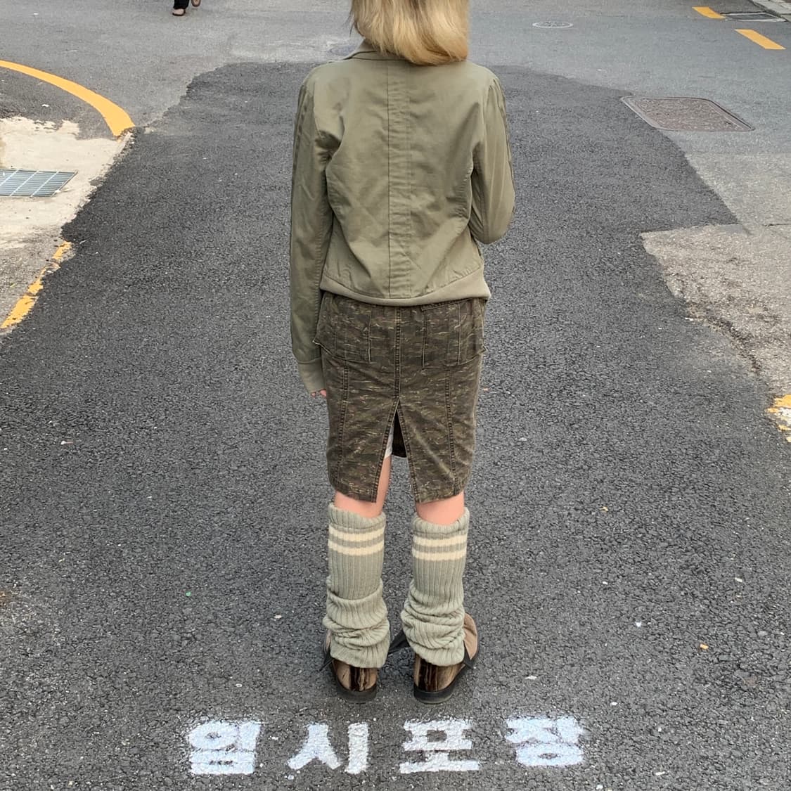 히스테릭 글래머 스컬 카모 스커트 상품이미지3