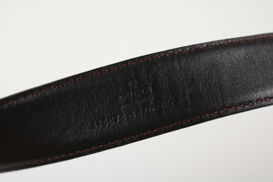 [여성 F] 구찌 GG 모노그램 캔버스 레더 벨트 (정품) 상품이미지5