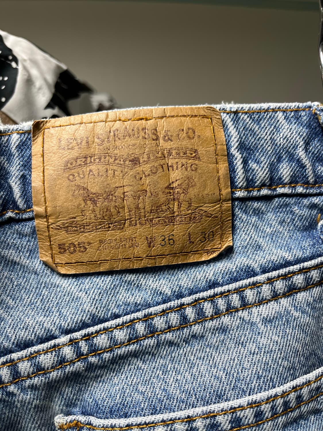 90s 리바이스 505 데님팬츠 (36/30) 상품이미지3