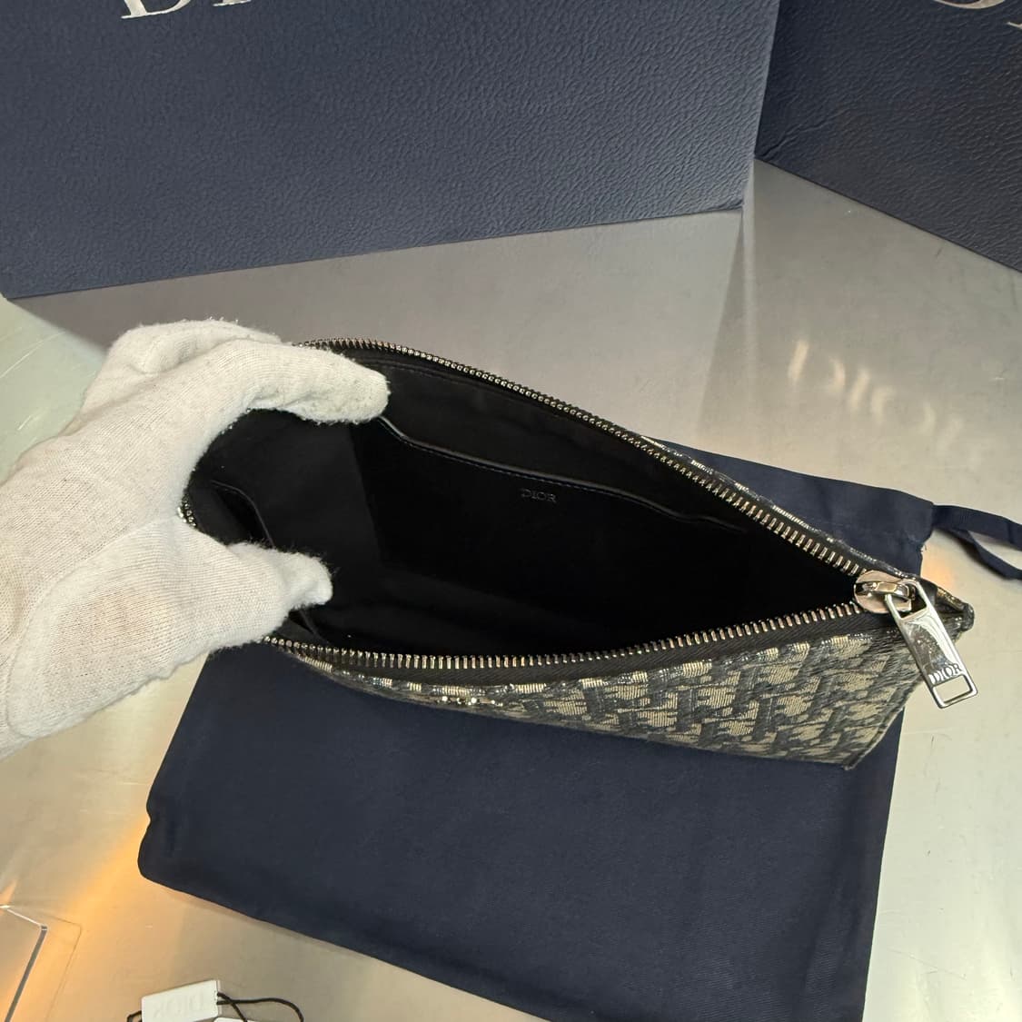 [리오브] 디올 오블리크 A5 자카드 클러치 상품이미지4