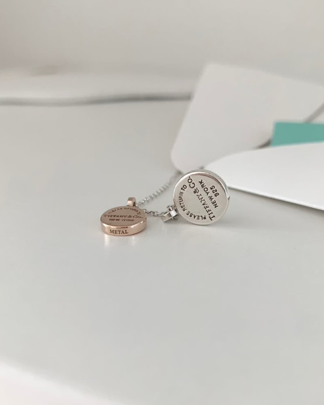빈티지 티파니앤코 더블 코인 목걸이 상품이미지6