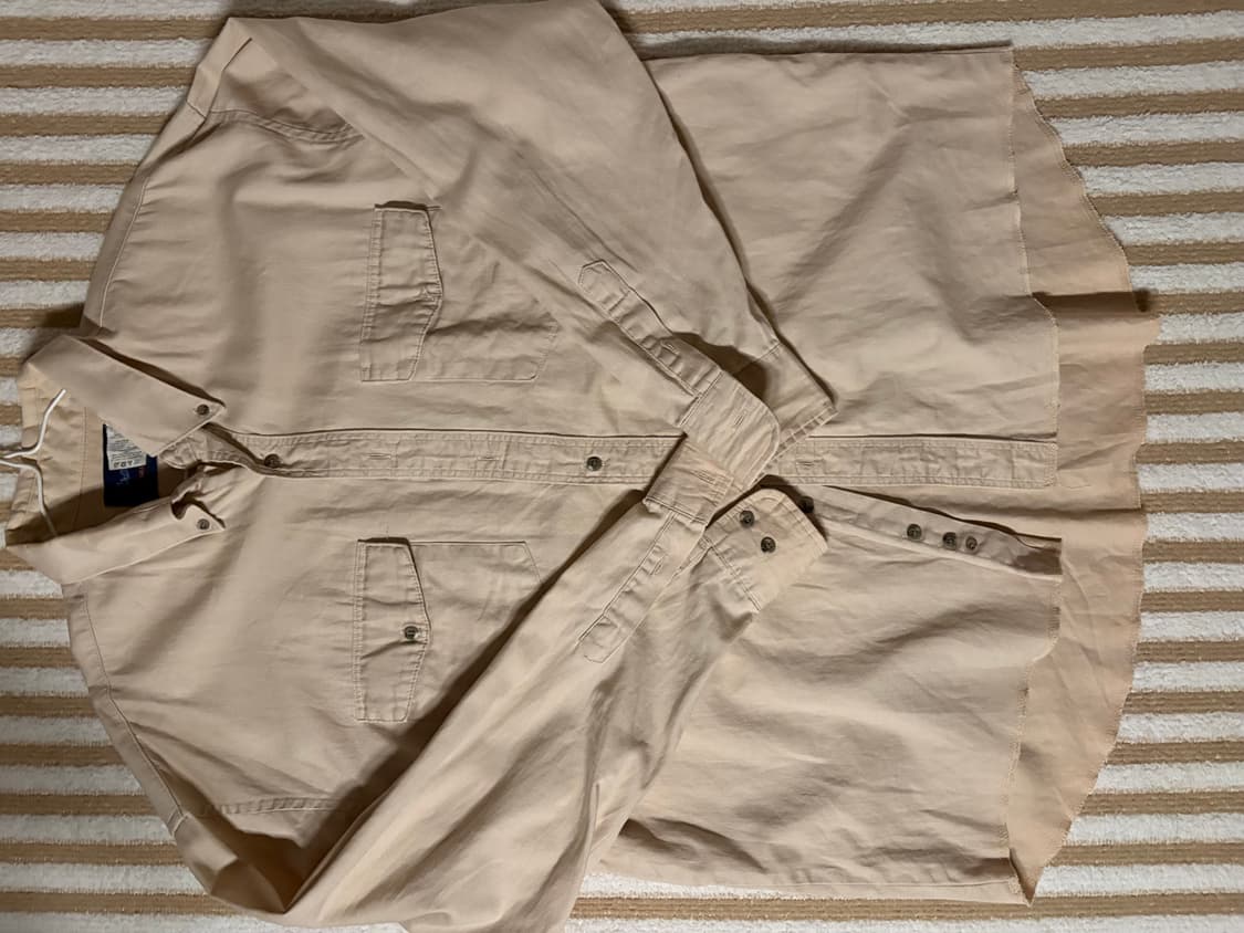 빈티지 빅사이즈 베이지 셔츠 상품이미지2