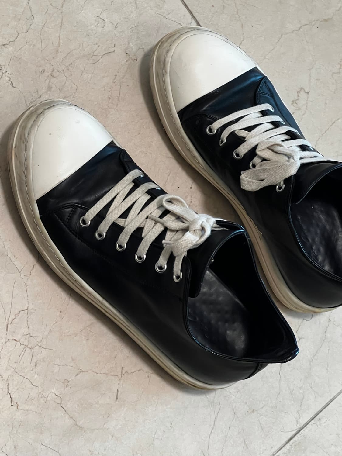 [41] 릭오웬스 포터빌 로우 스니커즈 블랙 상품이미지4