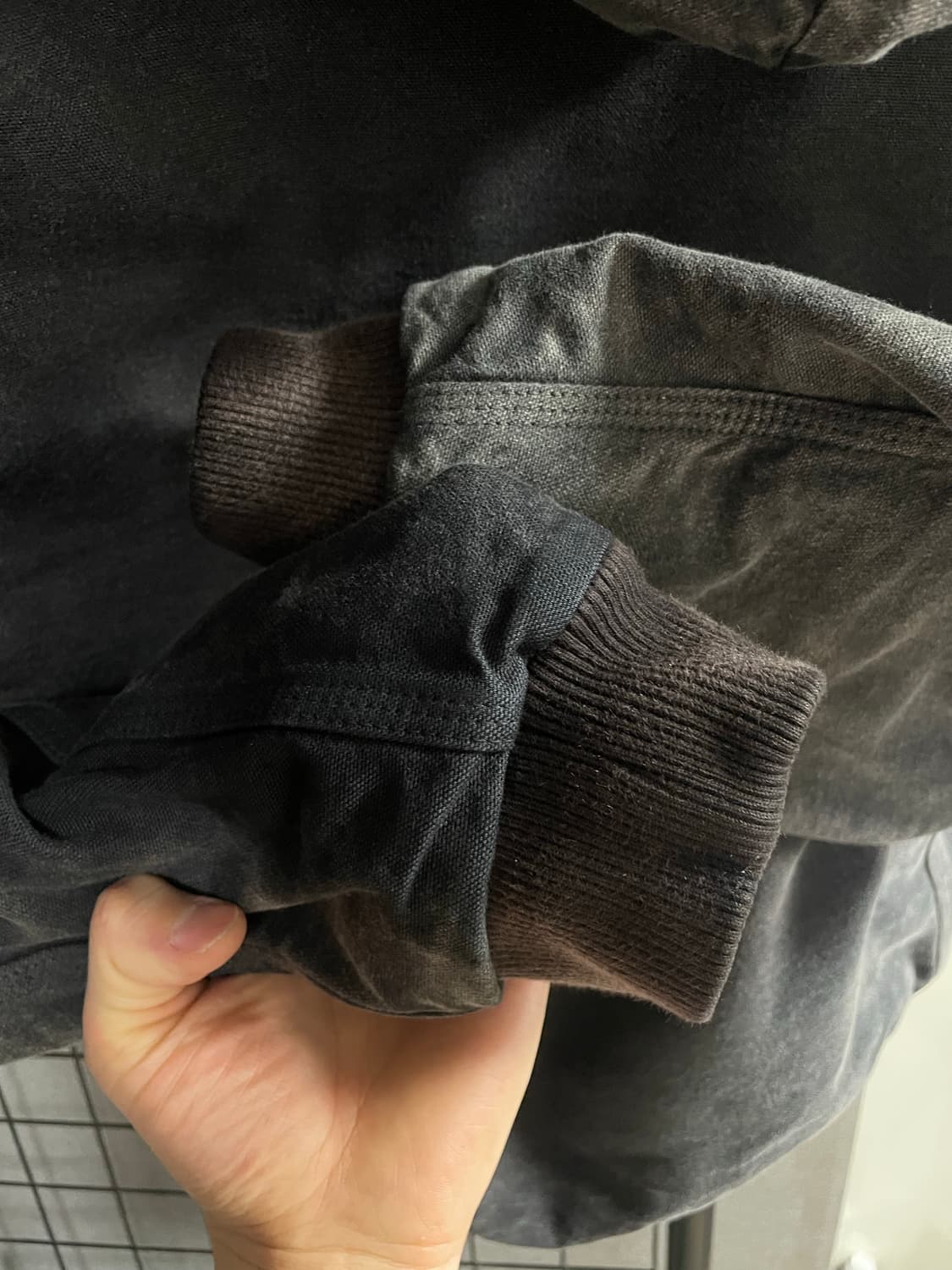 오라리 25Fw 프로덕트 다이 오가닉 코튼 덕 숏 집 파카 상품이미지4