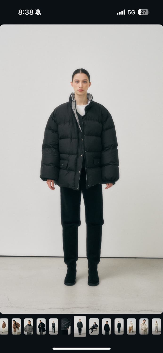 어그스트 캐주얼 푸퍼 패딩 블랙 상품이미지1