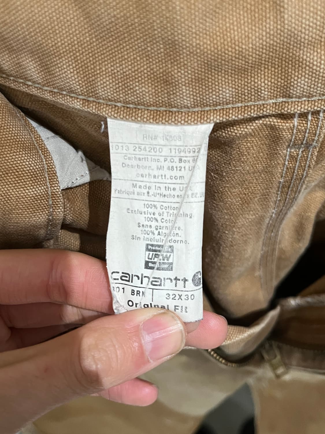 90's USA CARHARTT REMAKE CARPENTER PANTS 상품이미지10