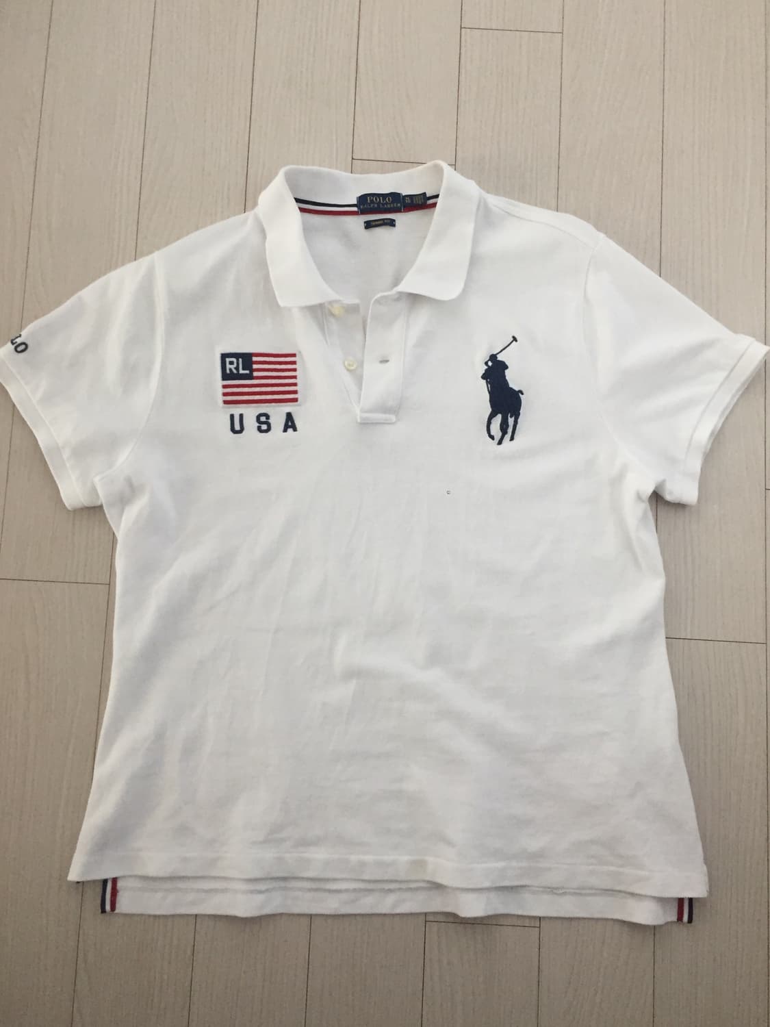 폴로 빅포니 성조기 카라 티셔츠 상품이미지2
