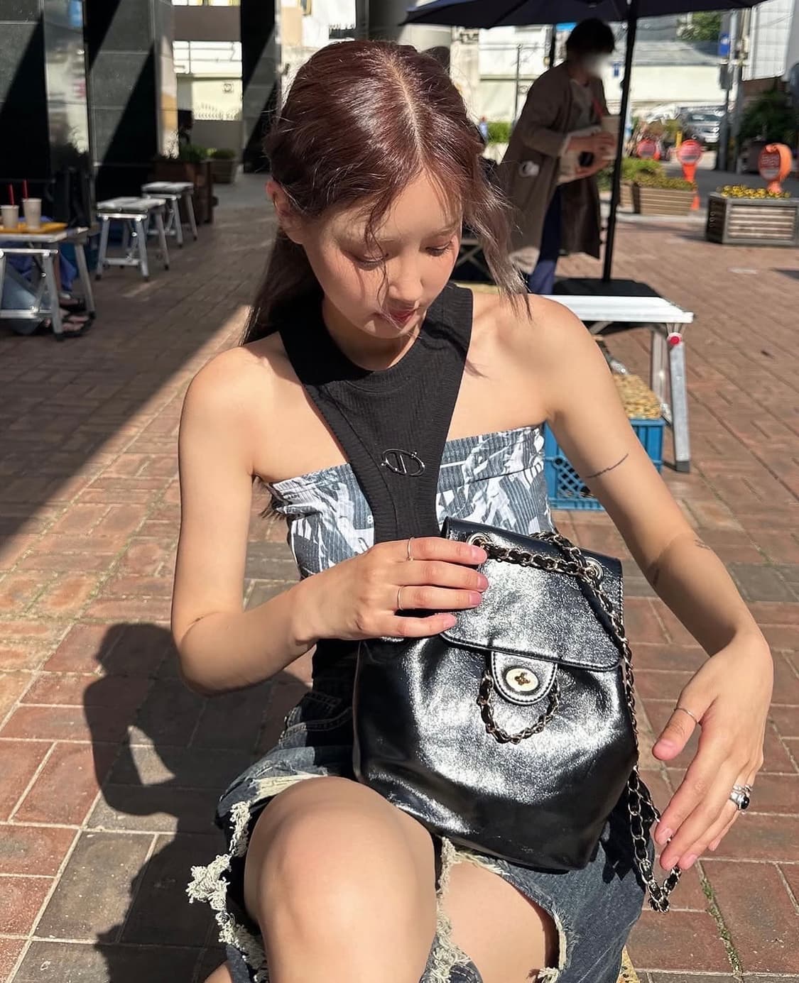 illio LAYERED CROPTOP 일리오 레이어드 크롭탑 상품이미지5