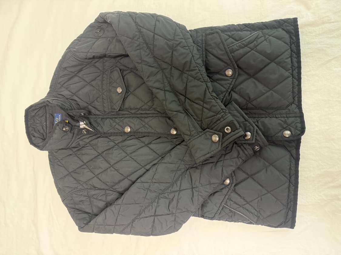 폴로 퀼팅자켓 블랙 s 상품이미지2