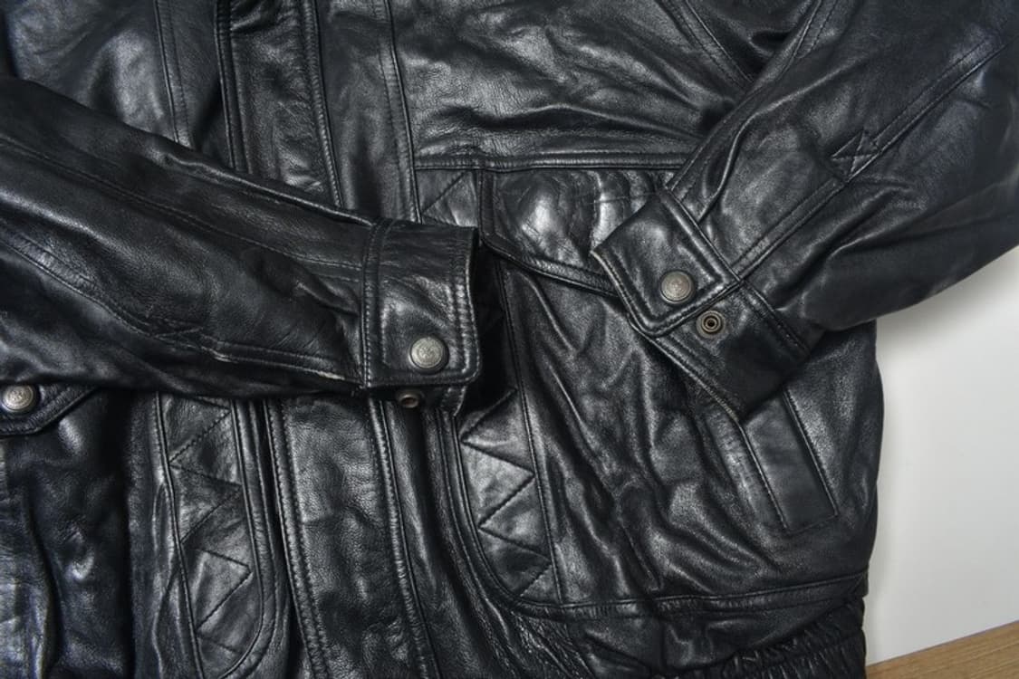 90S 양가죽 항공점퍼 블루종 자켓 105 N1220 상품이미지2