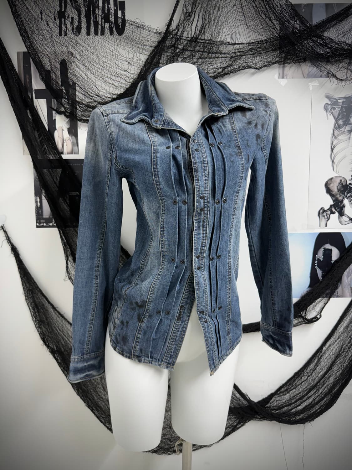 Xfrm buckle leopard printing shirts 상품이미지1