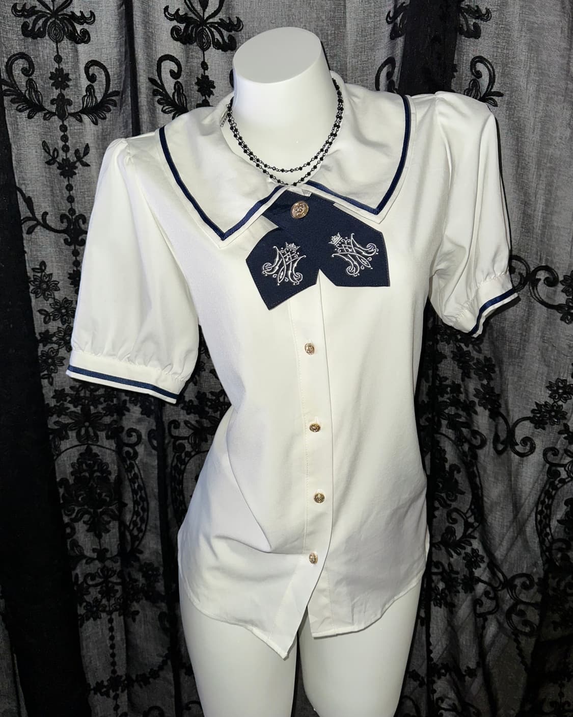 Deep Navy Marine Blouse 상품이미지2