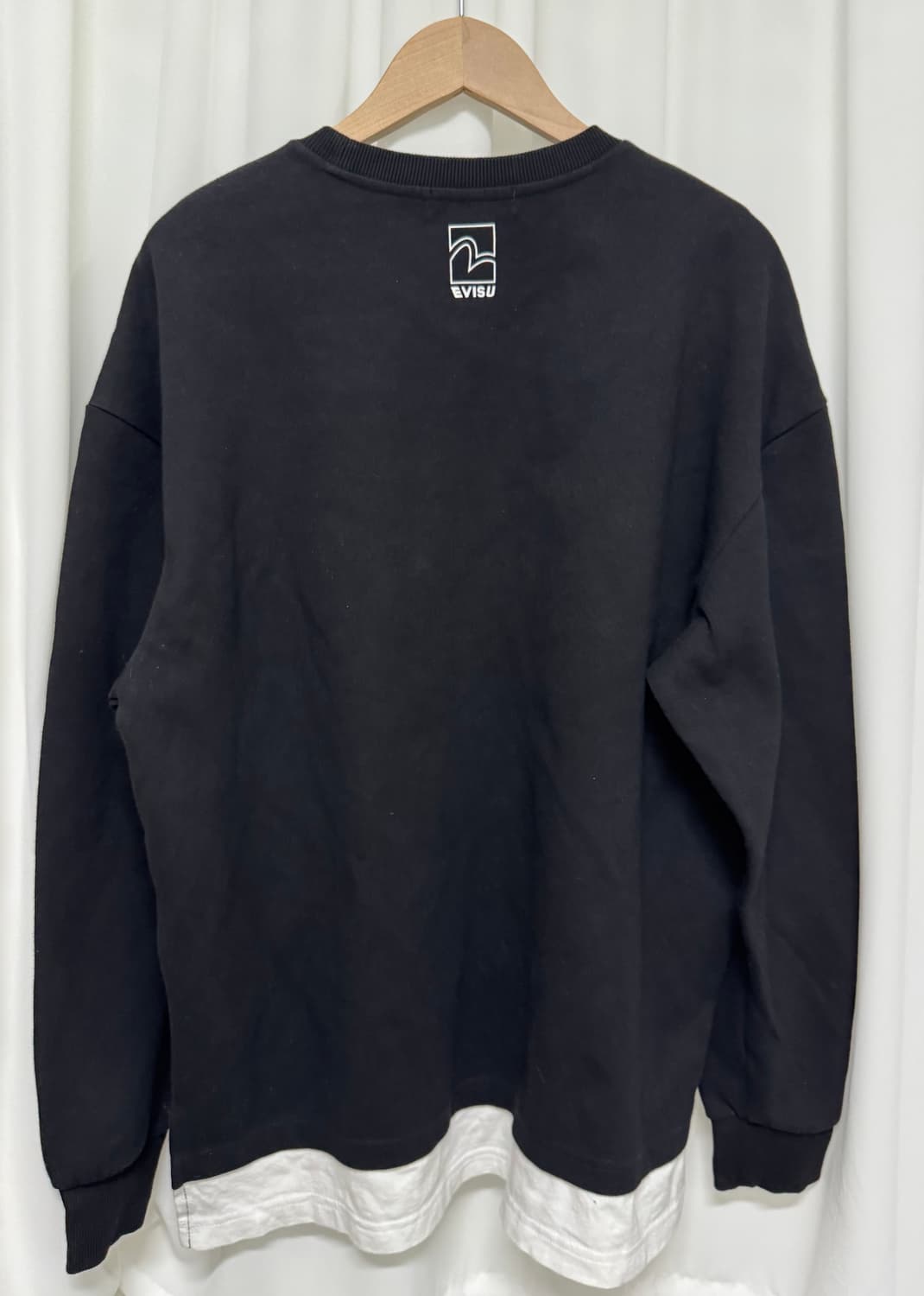 EVISU 에비수 배색 레이어드 맨투맨 상품이미지6