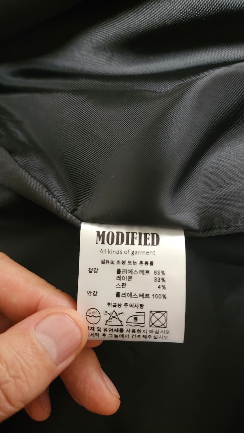 MODIFIED 체크 하프 코트 상품이미지6