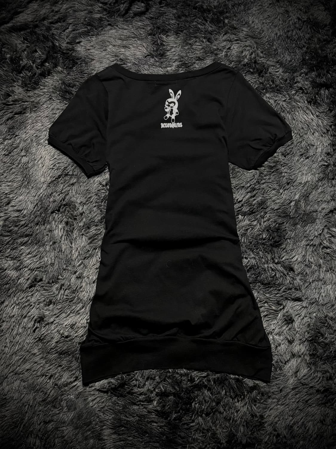 Algonquins 퍼플 버니 프린팅 펑크 반팔 티셔츠 상품이미지2